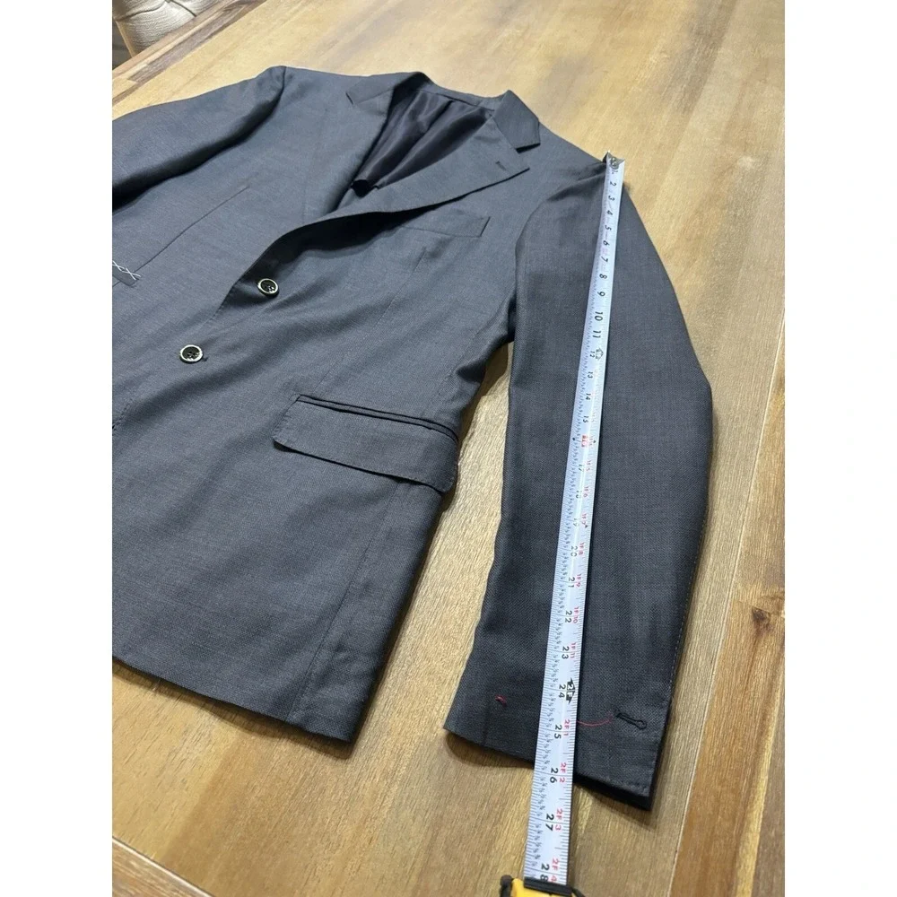 Eleventy Platinum Zegna 44R Blazer Australian Wool Hand Stitch Half‎ Lined